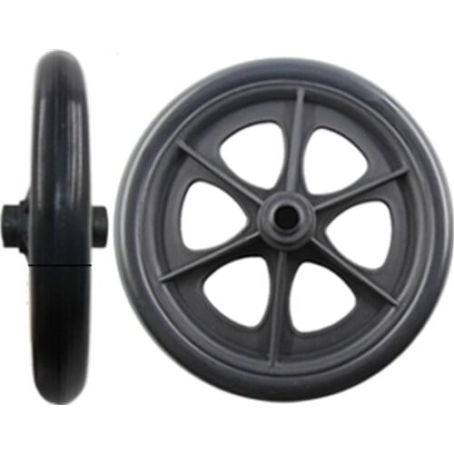 8inch black front wheels for manual wheelchair, caster wheels color black