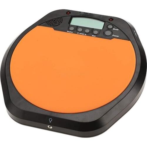 Digital Drummer Training Practice Drum Pad Metronome with Earphone & Batteries