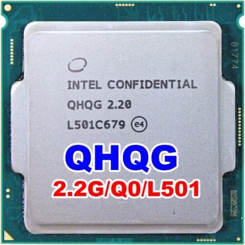 INTEL QHQG Engineering version ES of I7 2.2G 65W quad core quad-core 8thread can overclocking to 3.5G surpass I7 6700 3.4G
