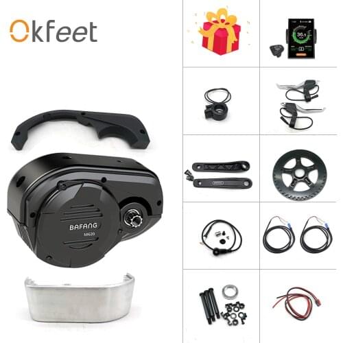 Okfeet Bafang G510 48V 1000W 8fun M620 Mid Drive Motor Kit E Bike Electric Cargo Bike Bicycle Conversion Kit for ebike