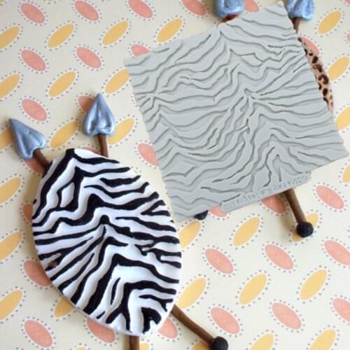 Zebra PrintShield Moulds Fondant Cake Decorating Tools Silicone Molds Sugarcraft Chocolate Baking Tools for Cakes Gumpaste Form