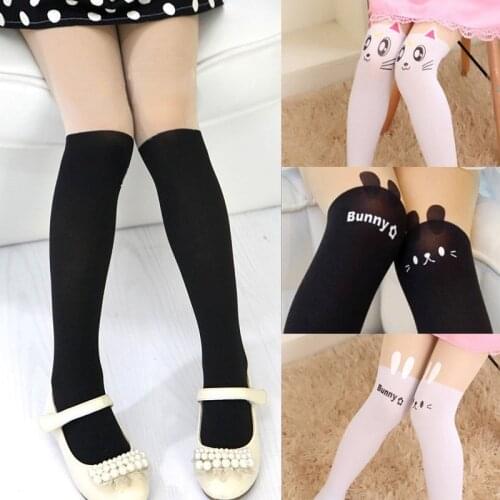 2-12 Year Autumn spring Girl Tights Baby Toddler Kids Girls Boys Cotton Tights Stockings Pantyhose Pants Trousers Cat Print