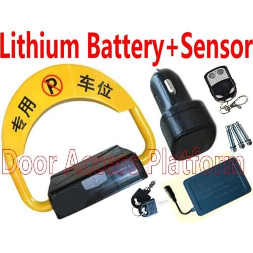 Automatic Sensor Induction+Rechargable Lithium power Parking Lock remote controller system lock vehicle access control lock kit