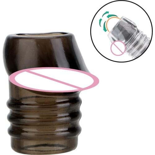 Foreskin Correction Cock Ring Penis Extender Rings Male Chastity Device Time Delay Glans Protector Sleeve Ring