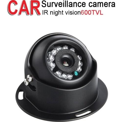 Mini Metal 600TVL Car Surveillance Camera,IR Night Vision 3.6mm lens for Vehicle Bus Truck Vans Boat Security,Free Shipping