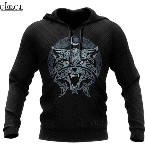 CLOOCL Newest Viking and Wolf of Odin 3D Printed Men Hoodies Sweatshirts Harajuku Fashion Autumn Casual Tops Drop Shipping