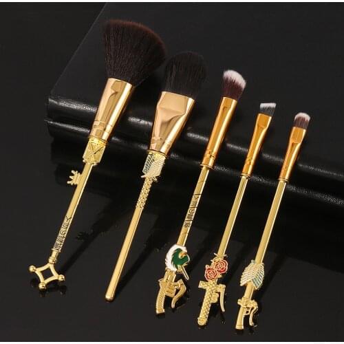 Hot Japan Anime Attack on Titan Make up Brush Set Cosmetics Tools Eye Shadow Eyebrow Beauty Makeup Brushes Kit
