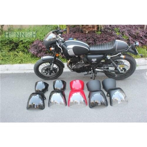 Cafe racer fairing with seat cover Retro motorcycle headlight fairing mirrors hood Vintage UNIVERSAL FIT 7" HEADLIGHT