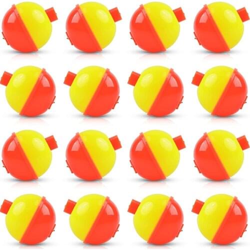 5Pcs Fishing Float Bobbers Snap on Float Bobbers Hard ABS Push Button Round Buoy Float Bobber Fishing Tackle Accessories