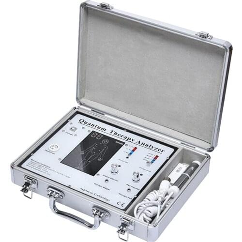Portable quantum magnetic resonance body analyser scanner health and safety quantum therapy device