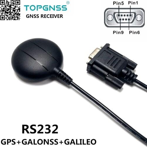 Industrial application RS232 DB9 female connector RS-232 GNSS receiver dual GPS/GONASS/GALILO receiver module antenna GNSS200GR