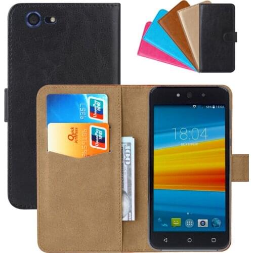 Luxury Wallet Case For DEXP Ixion M750 PU Leather Retro Flip Cover Magnetic Fashion Cases Strap