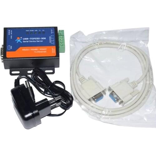 Industrial Serial Device Server RS232/RS485/RS422 to Ethernet Converter Network Module Built-in Webpage Support TCP UDP Client
