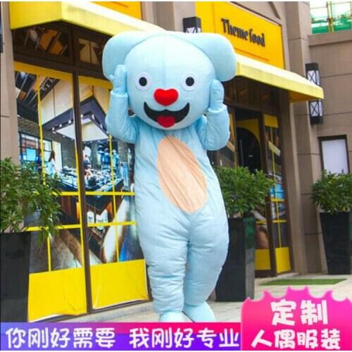 Blue Koala Mascot Costume Furry Suits Cosplay Party Game Dress Outfits Ad