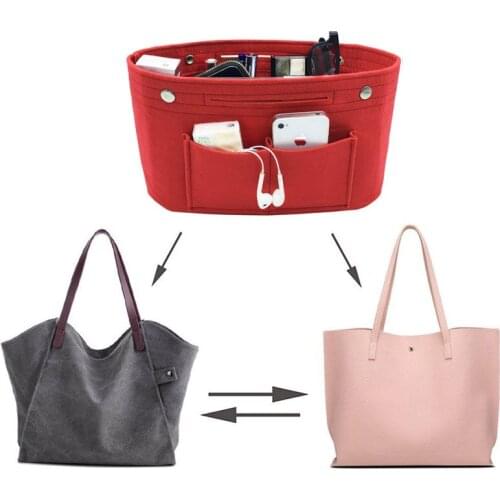 Cosmetic Storage Bag Felt In The Package 7 Colors Multi-Functional Portable Fashionable Simple