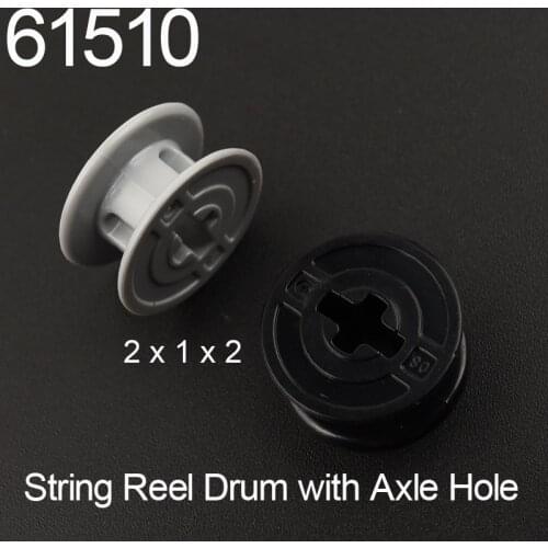 10PCS 61510 High-tech String Reel 2x1x2 Drum with Axle Hole Building Block Bricks Accessories Parts MOC DIY Education Build Toys