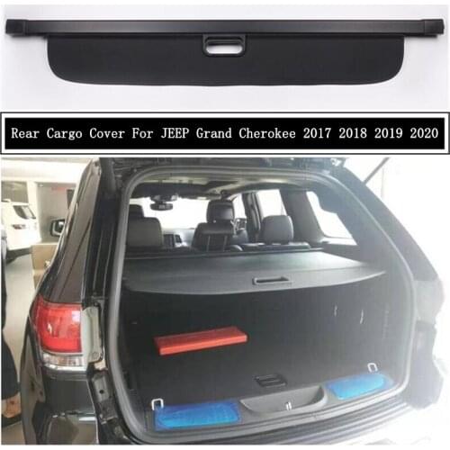 Rear Cargo Cover For JEEP Grand Cherokee 2017 2018 2019 2020 Privacy Trunk Screen Security Shield Shade Auto Accessories