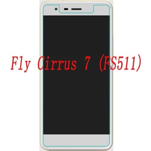 2PCS Smartphone Tempered Glass 9H Explosion-proof Protective Film Screen Protector mobile phone for Fly Cirrus 7 FS511