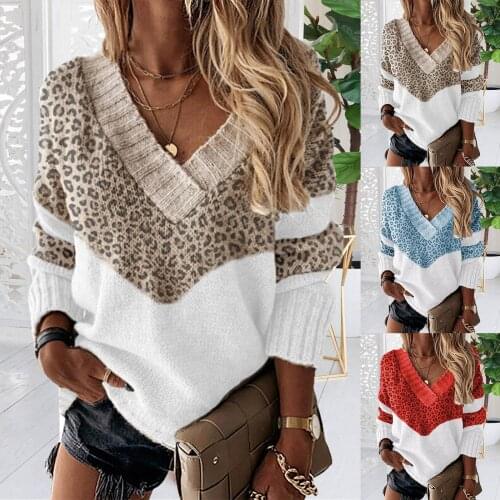 Autumn Winter Women Sweater New Striped Soft V-Neck Pullover Fashion Casual Loose Jumpers 2021 Female Sweaters Tops Dropshipping