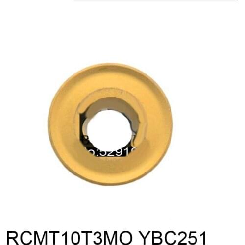 10pcs Original Insert RCMT10T3MO YBC251 RCMT10T3 RCMT 10T3 MO Turning Tool Holder Lathe Cutter Tools TUrning Tool