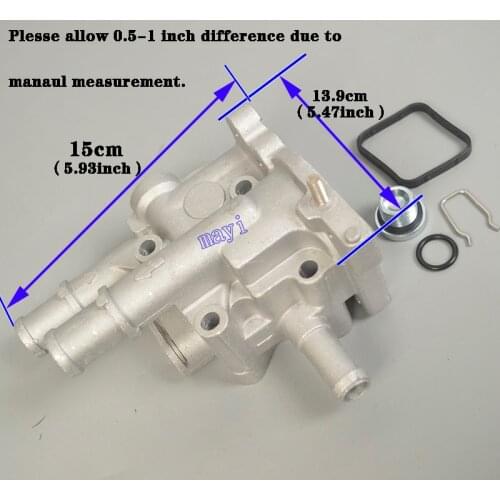 1x96984103 96817255 Aluminum Thermostat Housing Cover for Opel Astra Zafira Signum Moka for Chevrolet Chevy Cruze Aveo Orlando
