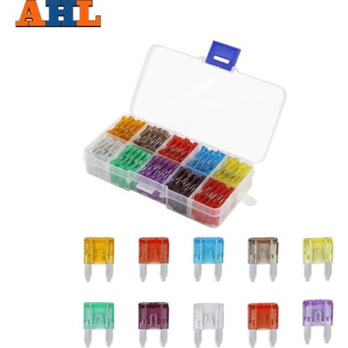 100pcs/lot Automotive Car Motorcycle Blade Fuse Kit Assortment fuses 5A 7.5A 10A 15A 20A 25A 30A 35A 40A 50A