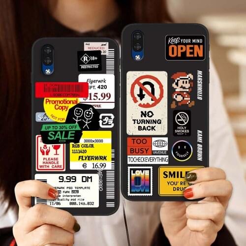 Case For ZTE Blade A5 2020 Case Retro Bar Code Label Case Back Cover for ZTE Blade A3 A7 2020 Case Funda Coque Capa Bumper