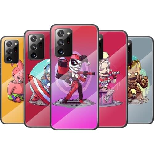 Tempered Glass Cover Anime cartoon Marvel For Samsung Galaxy M51 M31 M21 A70 A50 A40 A30 A20 A10 Phone Case Capa