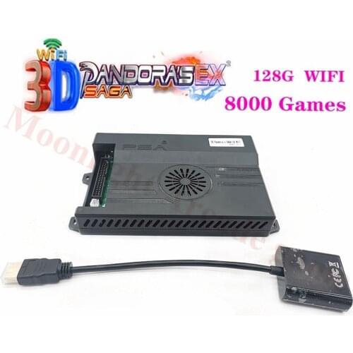 3D Pandora Saga EX 8000 in 1 Game board Built-in 128g wifi Save Function Multiplayer Joysticks Arcade video Game Console