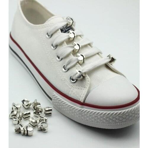 New Design Vintage Silver Zinc Alloy Musical Note Beaded Shoes Decorations 12 Pieces/Lot