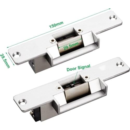 New DC12V Electric Door Lock Standard Heavy Duty 500KG Holding Force Fail Safe Fail Secure Electric Strike Lock With Door Signal
