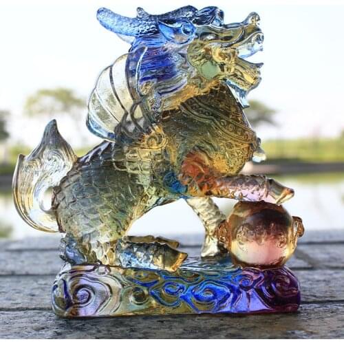 Unicorn ornaments one pair of glass crafts opening gifts