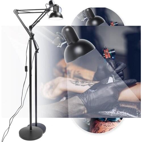 Portable LED Tattoo light Folding Floor Lamp Dimmable Rotation Brightness Eye Protection Reading Standing Lamp Beauty lamp 220V