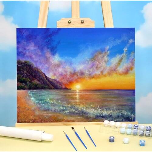 Natural Scenery Endless Days Paint By Numbers Package Oil Paints 40*50 Canvas Painting Home Decor For Kids Handiwork Art