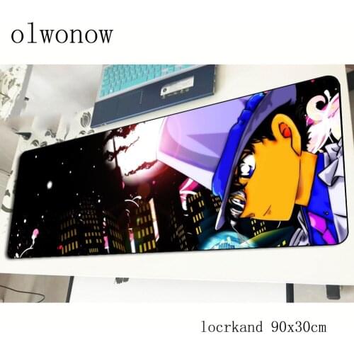 Detective Conan mousepad 900x300x2mm locrkand gaming mouse pad big gamer mat cute game computer desk padmouse keyboard play mats
