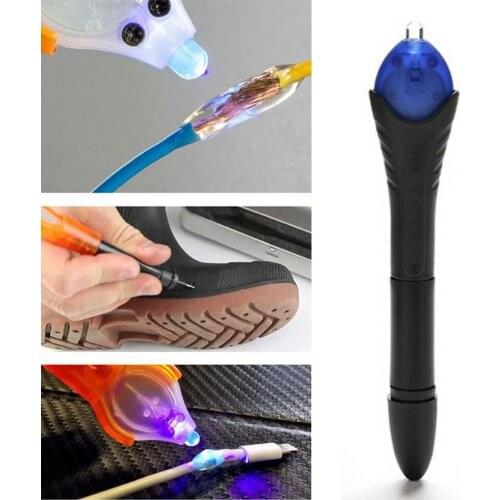 Fix Pen Welding 5 Second Quick Fix UV Light Repair Pen Tool Kit Compound of Super Powered Liquid Plastic Dip Welding