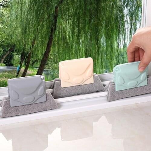 Window Gap Groove Cleaning Brush Corners Scouring Cloth Windows Slot Cleaner Groove Brush Window Washing Brush Kitchen Supplies