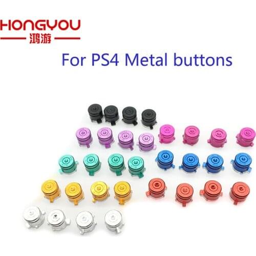 Replacement Metal Bullet Buttons Thumbstick Cap Joystick Cover For PlayStation 4 For PS4 For Dualshock 4 Analog Thumbstick