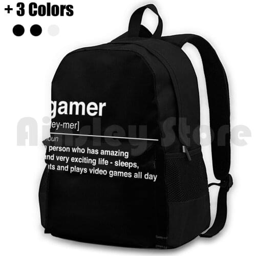 Gamer Definition Outdoor Hiking Backpack Riding Climbing Sports Bag Game Gamer Gamers Gaming Pro Gamer Professional Gamer