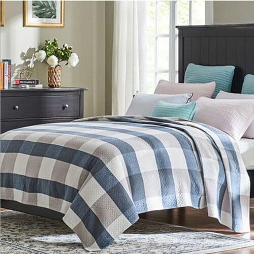Japanese Style Plaid Cotton Summer Blanket Adults Blankets For Beds Sofa Air Conditioning Throw Cover