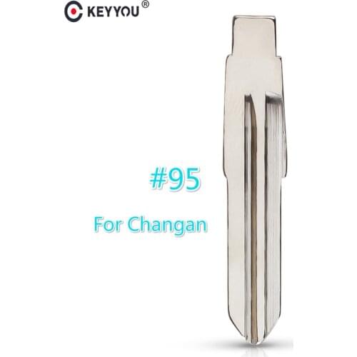 KEYYOU Uncut Replacement Car Key Blade for CHANGAN BENGBENG MINI Key No.95 BLANK BRASS Car Key Blade