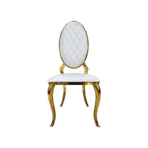 ChinaFurniture processing and production factory modern light luxury leather dinner chair Stainless Steel foot