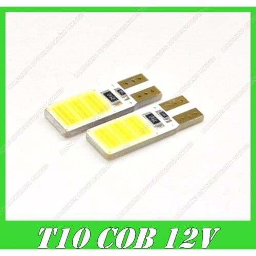 1pcs/lot 12V W5W T10 W5W LED COB High Power W16W T10 COB Led car light source stop turn signal brake Parking Reverse Bulb Lamp