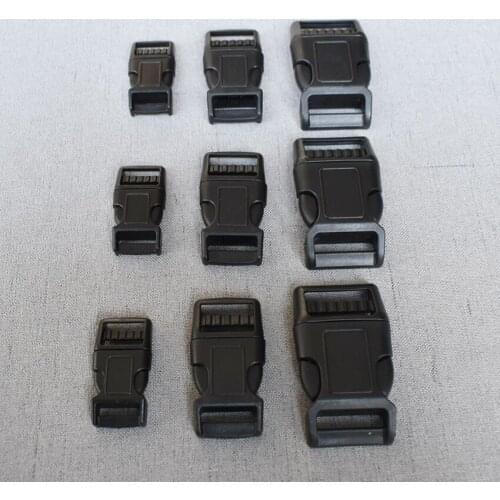 100 Pcs 15mm 20mm 25mm Plastic Safety Buckle Strap Belt Buckle For Bag Dog Collar Knapsack Garment Sewing Handmade Accessory