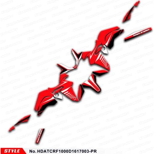 AFTERMARKET Personalised Stickers Décor Kit for Africa Twin CRF1000D CRF1000L 2016 2017, Style No.HDATCRF1000D1617003-PR