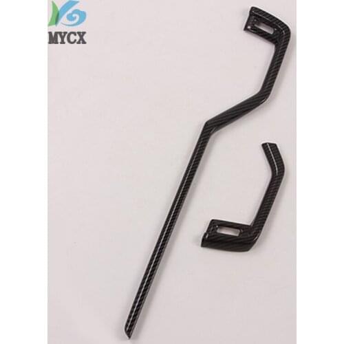 For Toyota RAV4 RAV 4 2019 2020 Interior Accessories Carbon Fiber Front Side Air Condition Air Vent Outlet Cover Trim sticker