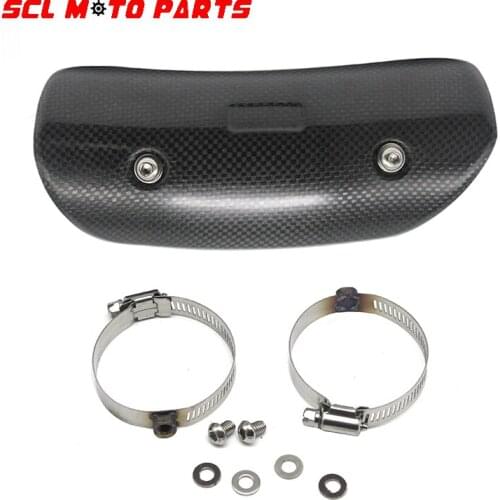ALconstar-Racing Motorcycle Muffler Exhaust Link Pipe Protector Heat Shield For Ninja MT09 Z750 R6 GSXR600 GY6 Scooter