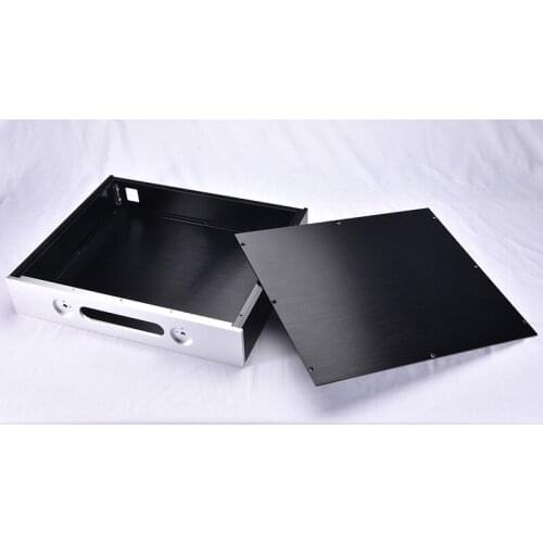 Size W430 H80 D358 DAC Amplifier Case Aluminum Chassis Power Supply DIY Case Preamp 4308