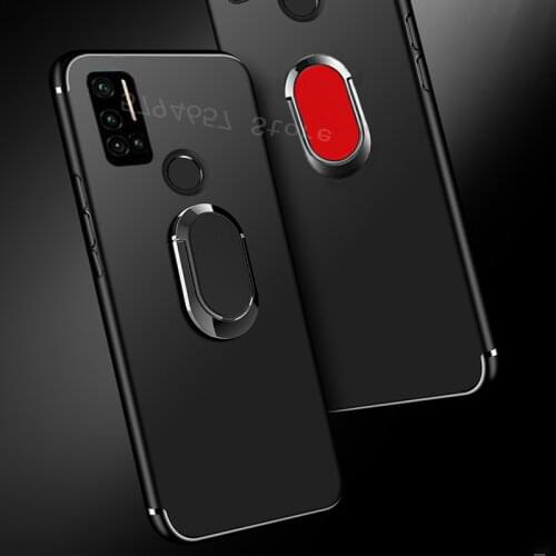 For UMIDIGI A7 Pro Case Finger Ring Holder Soft Matte Phone Cover For UMIDIGI S5 Pro A9 Pro Fundas