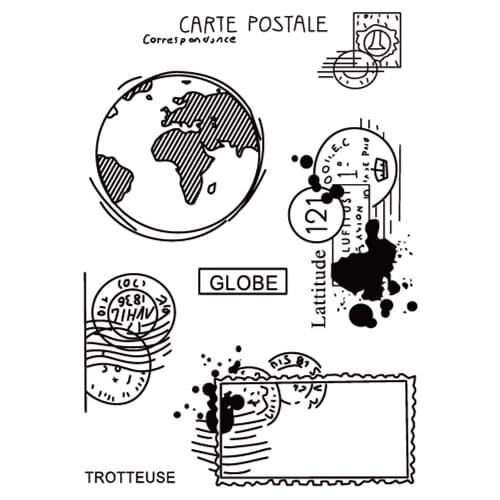 French stamp Clear Stamp for Scrapbooking Transparent Silicone Rubber DIY Photo Album Decor 0632